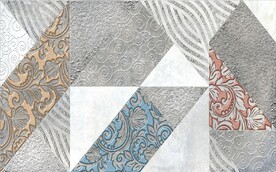 北欧风拼花大理石花纹电视背景墙