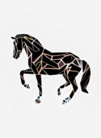 线条马装饰画