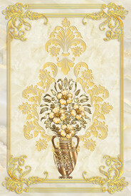 欧式拼花玄关壁画