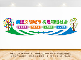 文明城市文化墙