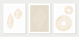 抽象线条装饰画