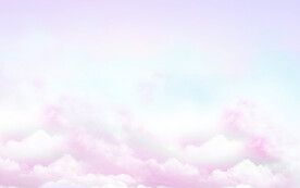 卡通装饰彩色云朵背景 