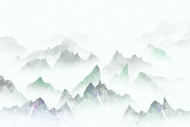 大气山水装饰背景