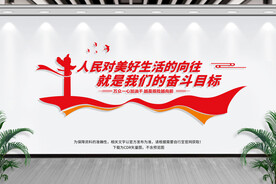 人民对美好生活的向往文化墙