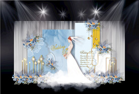 蓝色婚礼效果图
