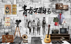 复古背景墙图片