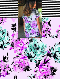 大牌 横条 鲜花