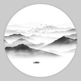 水墨山水画