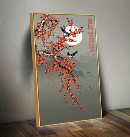 梅花喜鹊玄关装饰画