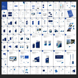蓝色企业VIS形象手册