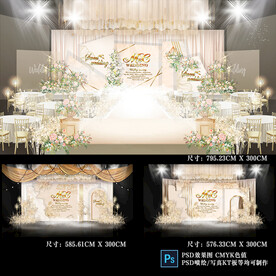 香槟色婚礼效果图