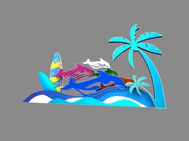 海洋周3d模型