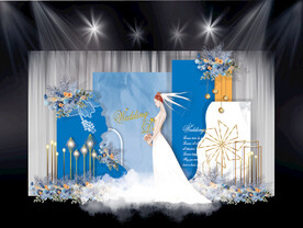 蓝色婚礼效果图