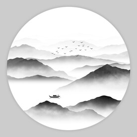 水墨山水画