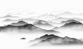 水墨山水画