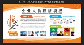 企业文化展板模板