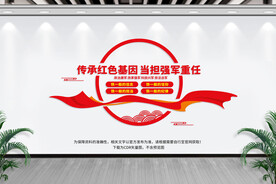 四铁部队文化墙