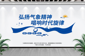弘扬气象精神文化墙