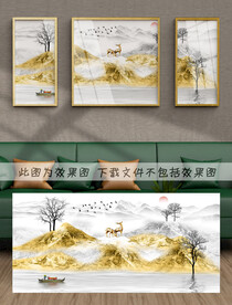 金山麋鹿装饰画