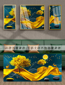 轻奢丝绸装饰画