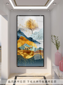 轻奢玄关装饰画