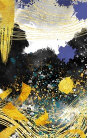 抽象水墨肌理洒金装饰画