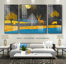 现代抽象客厅装饰画玄关画挂画