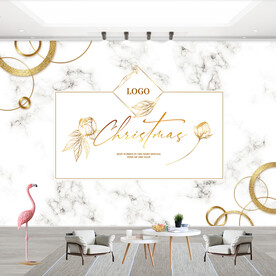 时尚大理石纹服装店背景墙纸