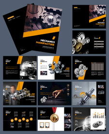 机械齿轮宣传画册