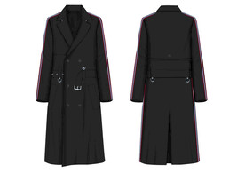 外套 风衣  贴条