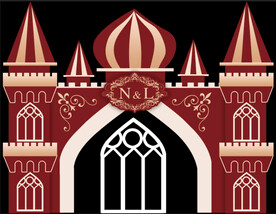 城堡婚礼红色城堡婚礼背景