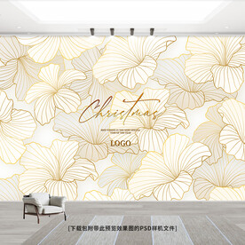 现代流行工装背景墙