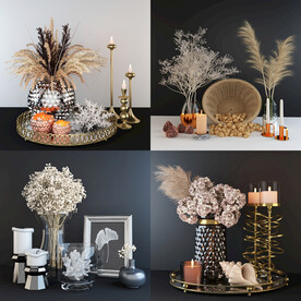 现代干花装饰摆件工艺品