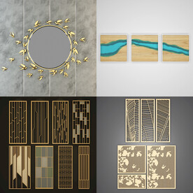 新中式墙面装饰摆件