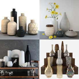 四组装饰摆件花瓶