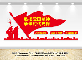 爱国教育宣传栏