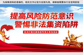 非法集资防范和处置展板 