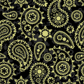 佩斯利涡旋纹 腰果花  