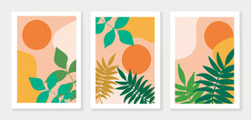 植物叶子装饰画