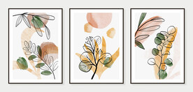 植物叶子装饰画