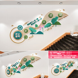 廉政楼道文化墙