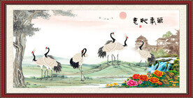 仙鹤图