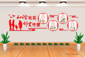 和谐社区文化墙