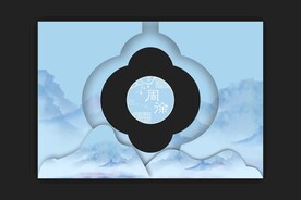 蓝色中式镂空婚礼