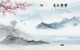 中式背景墙图片