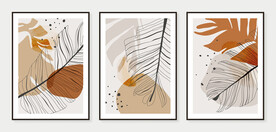 抽象叶子装饰画