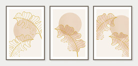 抽象叶子装饰画