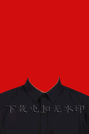 衬衣照衬衫照黑色衬衣衬衫证件照