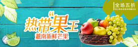 鲜果清新水果banner海报