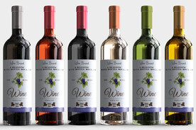 写实干红红酒洋酒包装样机模型